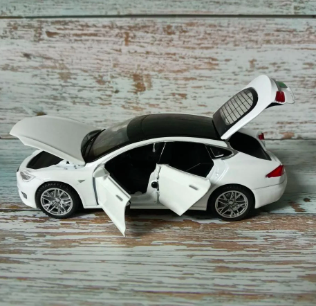 Колекційна машинка Tesla Model S 1:32 Білий - фото 4