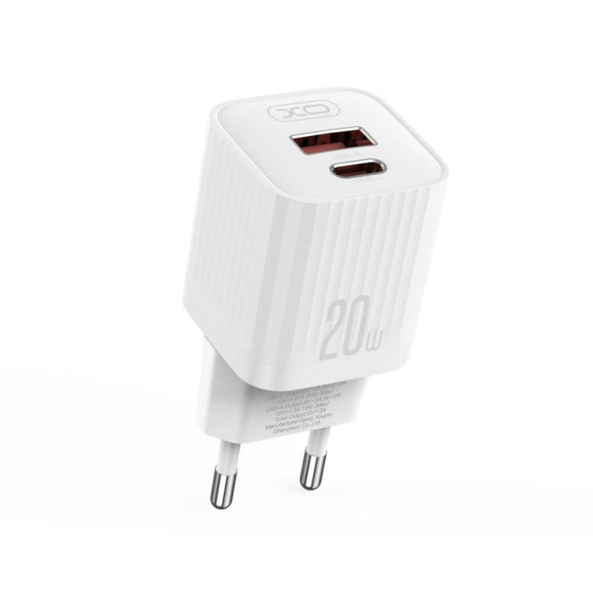 Зарядний пристрій мережевий/адаптер XO L147 PD_20W/QC3.0_18W White Зарядний пристрій мережевий/адаптер XO L147 PD_20W/QC3.0_18W White