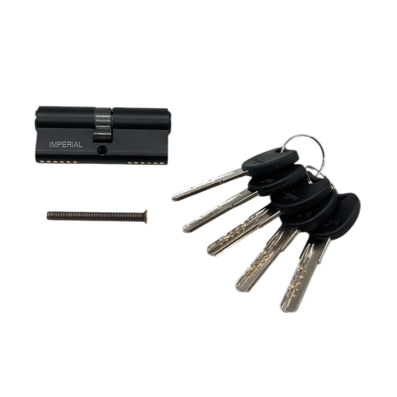 Цилиндр для замка Imperial ZC 70 мм 35/35 Черный (300080) - фото 5