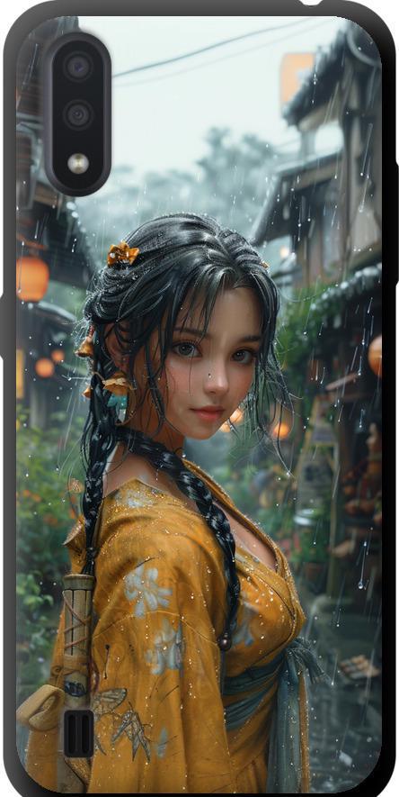 Чехол на Samsung Galaxy A01 A015F Anime-girl (6133b-1842-42517)