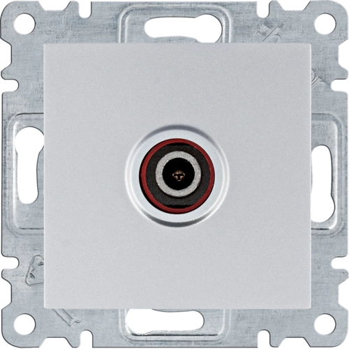 Розетка ТВ Hager Lumina Серебряный (WL3212)