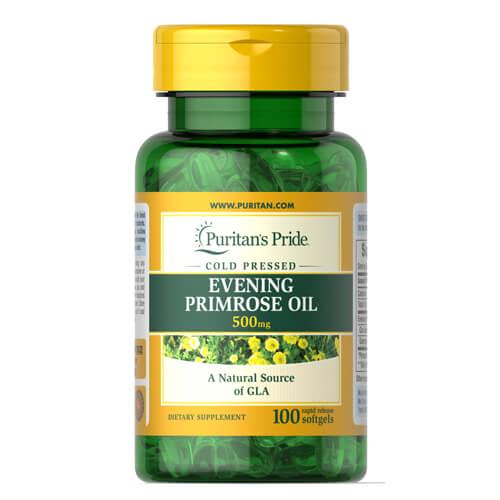 Примула вечерняя Puritan's Pride Evening Primrose Oil 500 мг with GLA 100 жидких капс. (03632)
