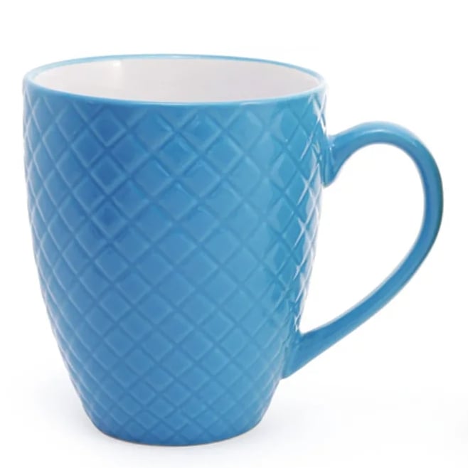 Чашка керамическая Flora Яркий микс 0,54 л Голубой (28212)