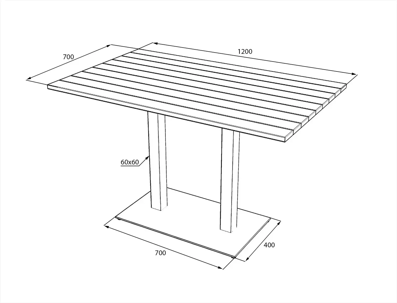 Стіл обідній прямокутний Lofty Серія 5 з ламелей ясена 1200х700 мм - фото 2 Стіл обідній прямокутний Lofty Серія 5 з ламелей ясена 1200х700 мм - фото 2