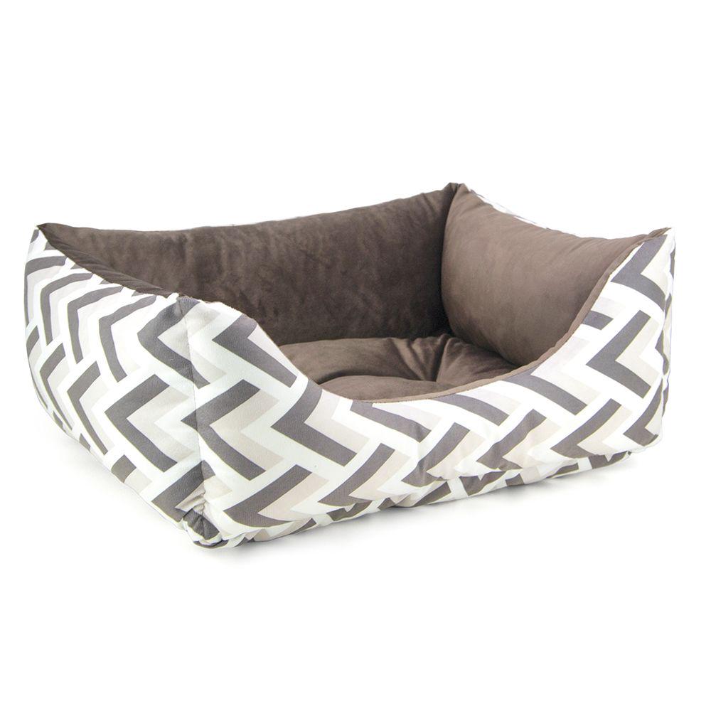 Лежак для собак двухсторонний Сэнди 500х605х230 мм Коричневый (A-009502)