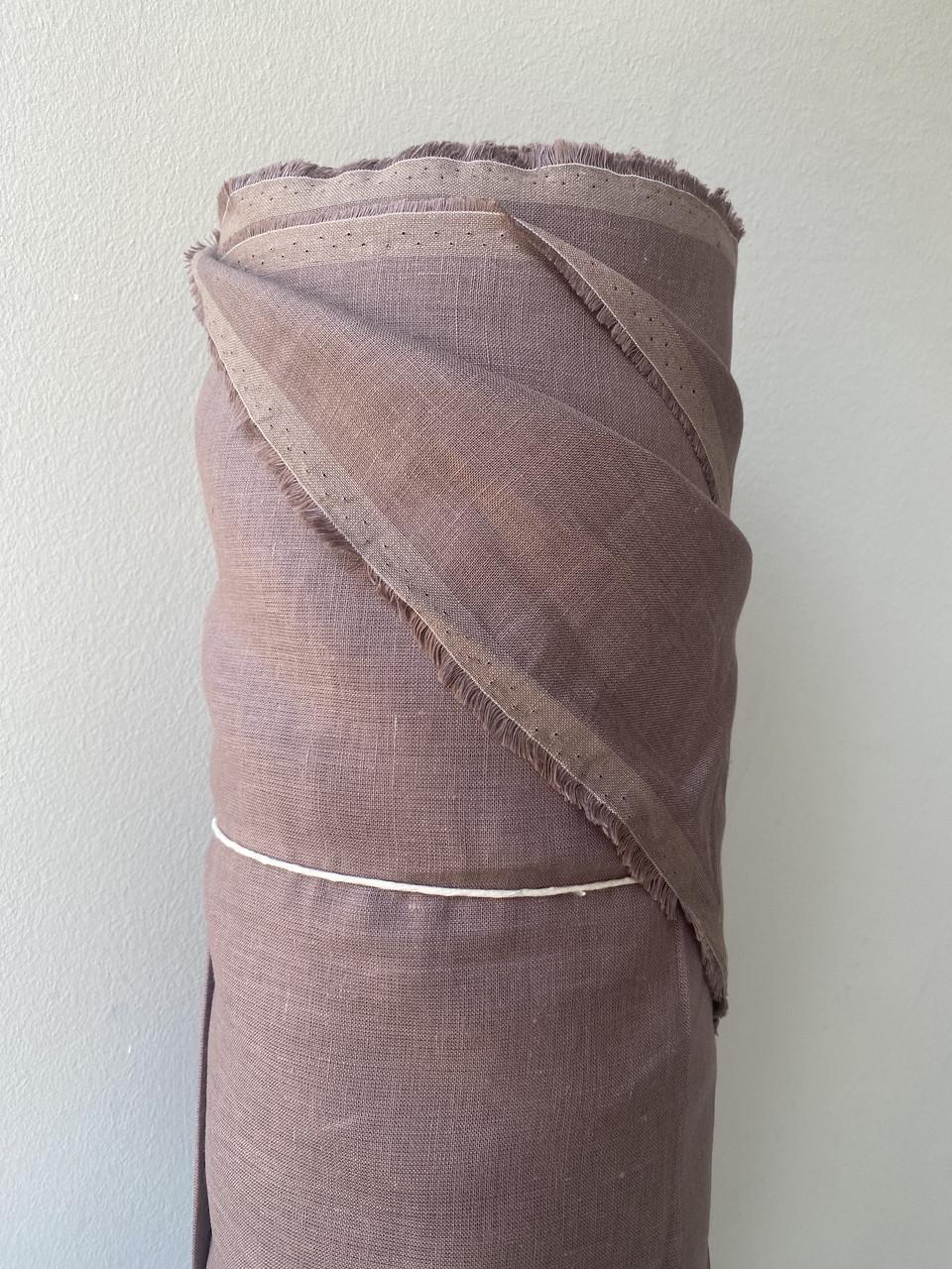 Ткань LINEN PLUS льняная 260 см 1637 Светло-коричневый - фото 1