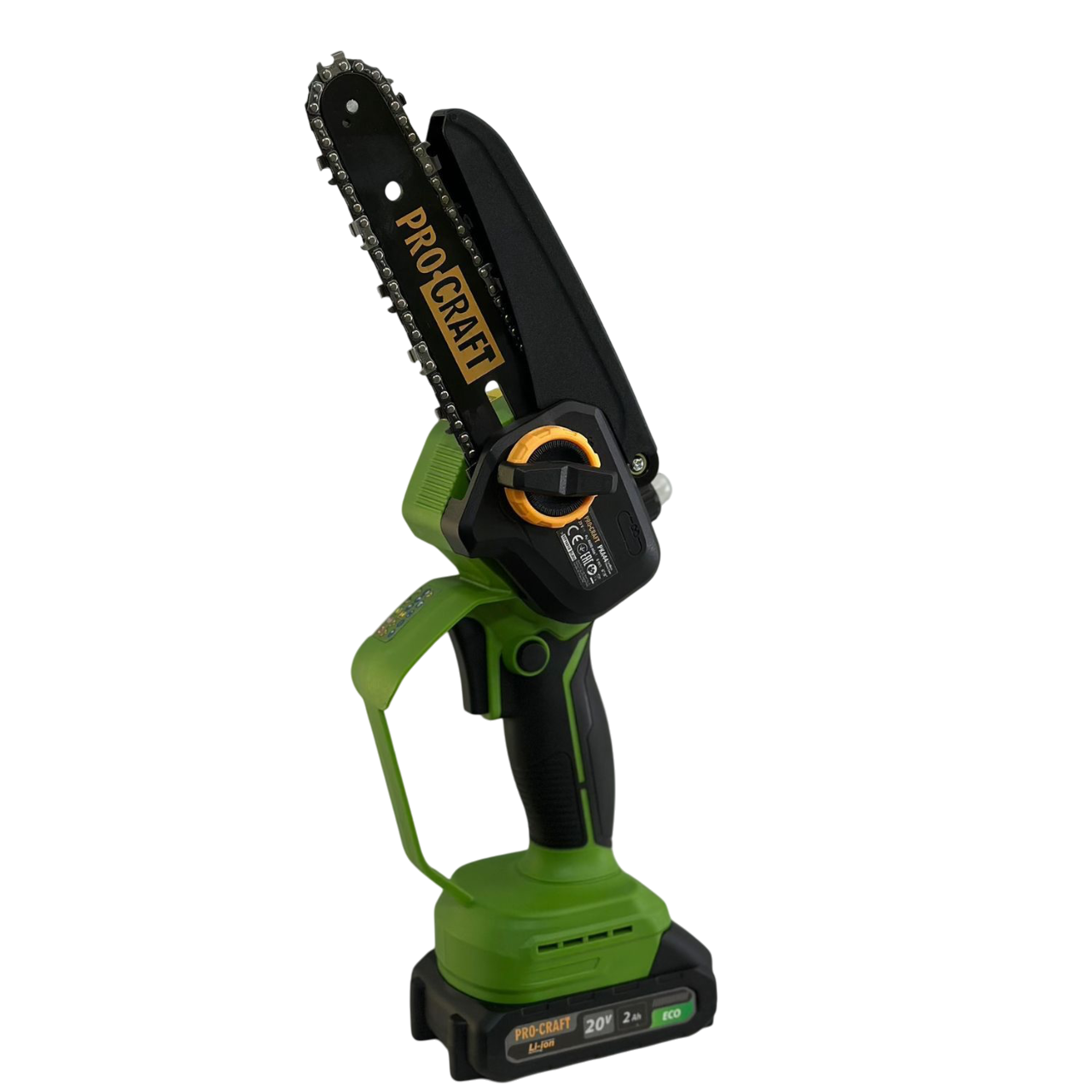 Мініпила акумуляторна ProCraft PKA44 20В 6"/8" АКБ 2А·г з ЗП напівавтоматичне змащення/безключовий натяг (030044)