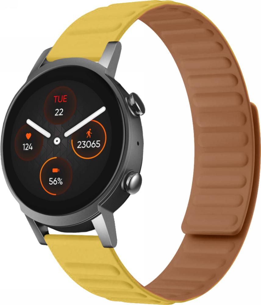 Ремешок Magneter для Mobvoi TicWatch E3 Yellow (26765-0A)