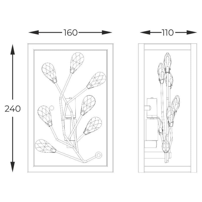 Настінний світильник Zuma Line W0578-01A-B5TF SPRING - фото 2