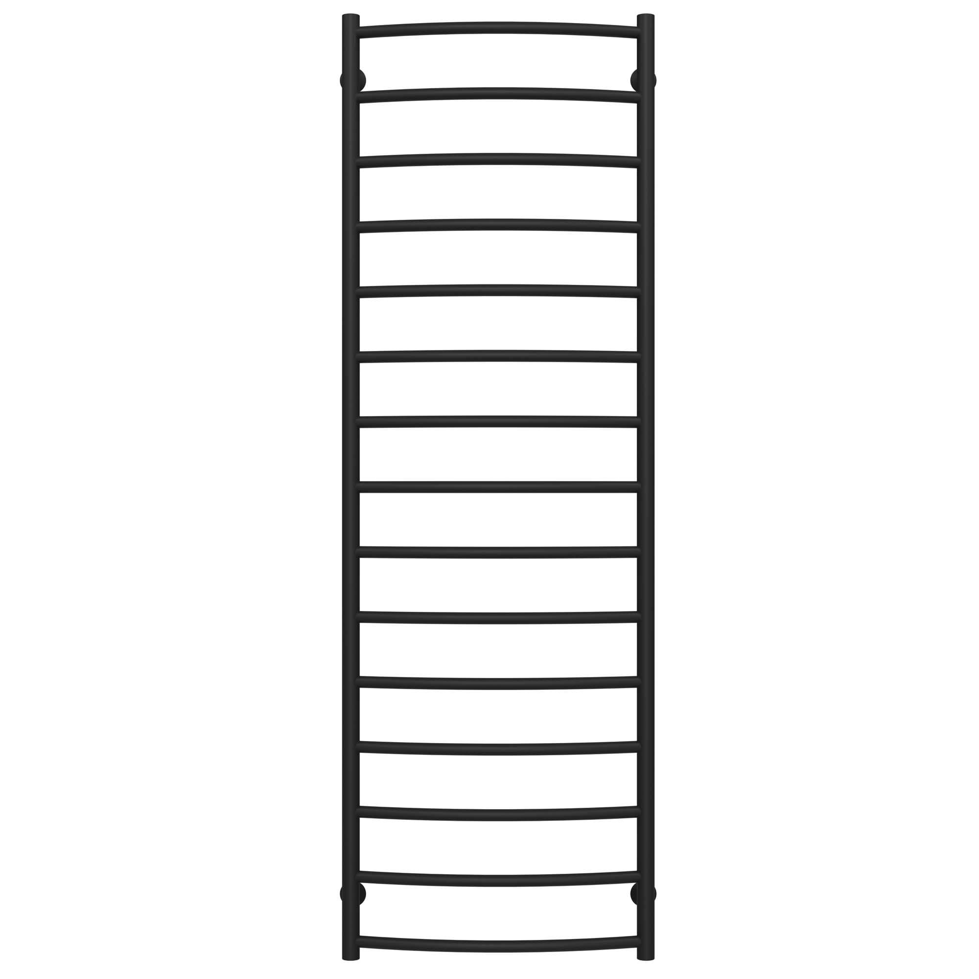 Полотенцесушитель водяной Deffi Классик П15 нижнее подключение нержавеющая сталь 500х1600 мм Черный (C.DK.160.50.15.B.A)