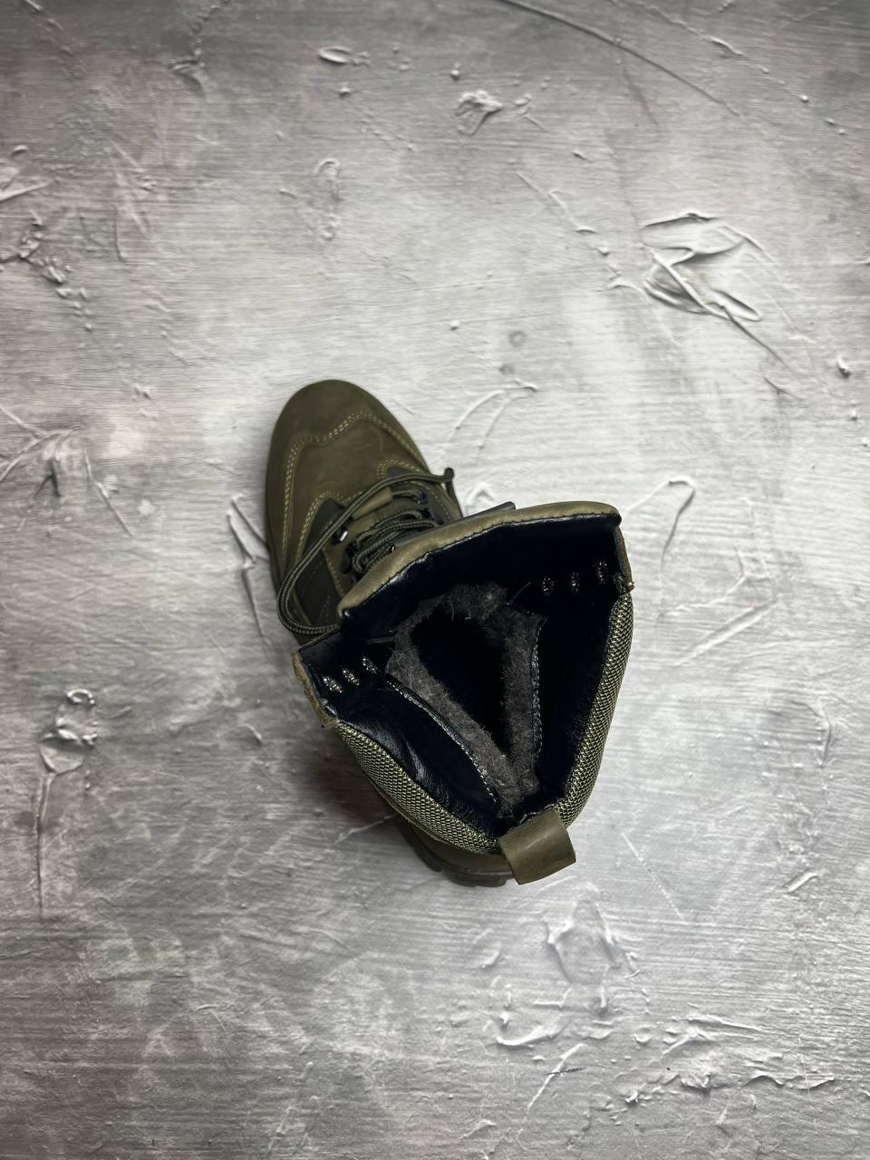 Берці зимові чоловічі з хутром р. 40 Хакі - фото 6 Берці зимові чоловічі з хутром р. 40 Хакі - фото 6