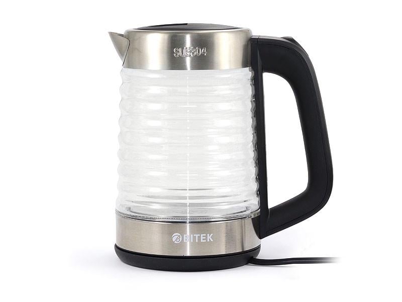 Скляний електрочайник Бітек 2400 Вт 1,8 л Скляний електрочайник Бітек 2400 Вт 1,8 л