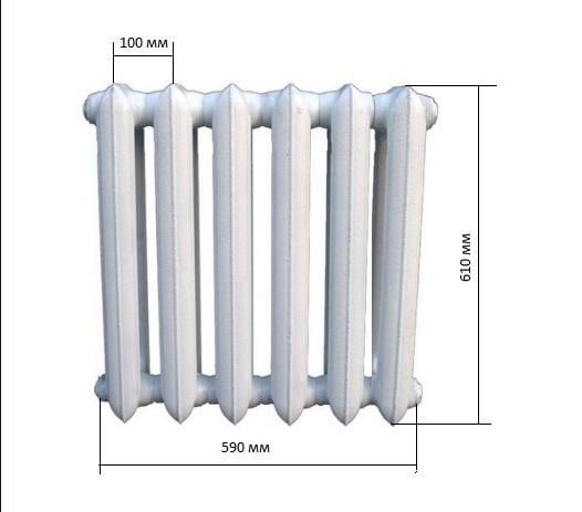 Решітка для батареї 6-секційна Pro Trade Екран ЕД-6 610х150х590 мм Білий (21476048) - фото 4