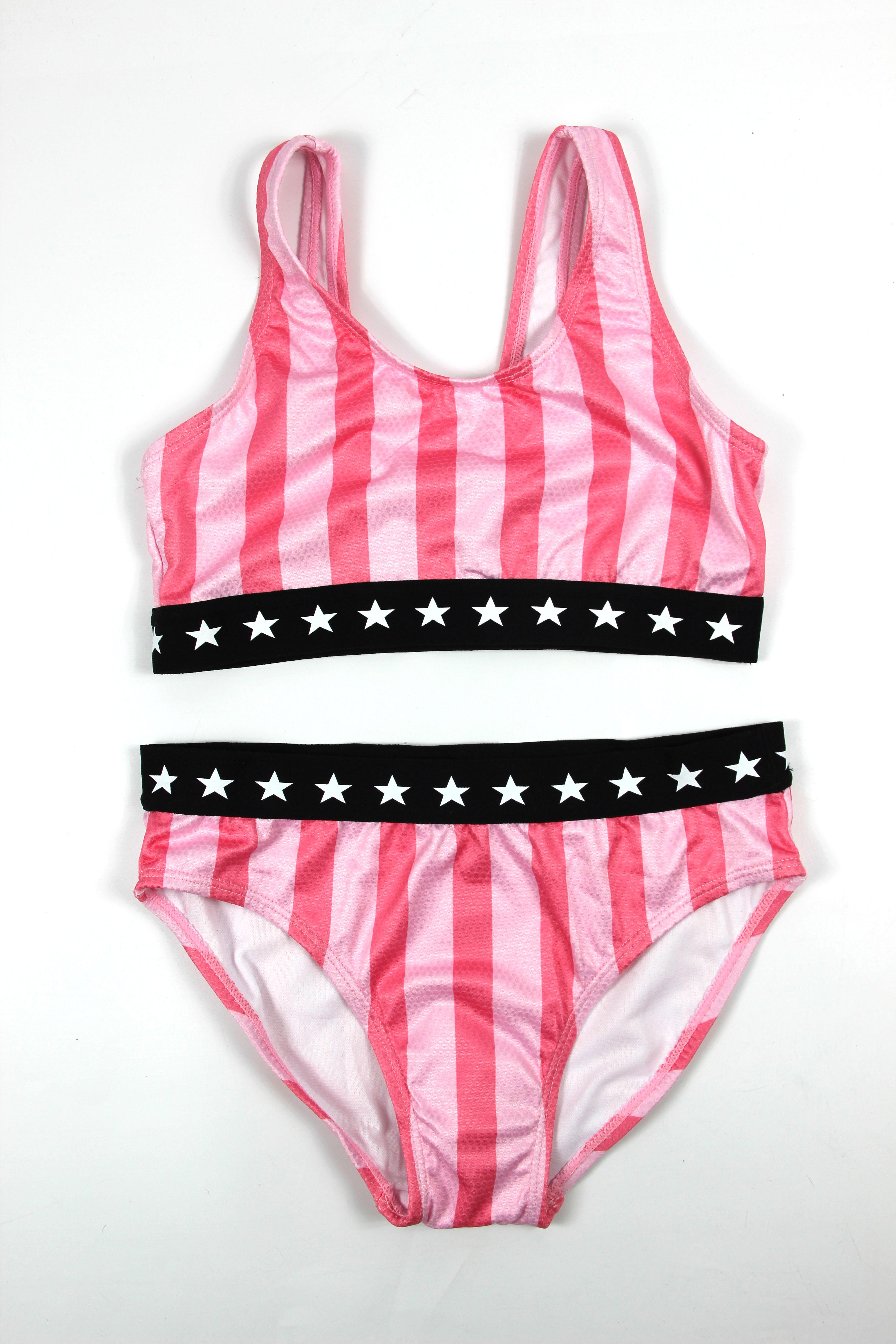 Купальник PRIMARK 6590502 Смужки 134 см Рожевий