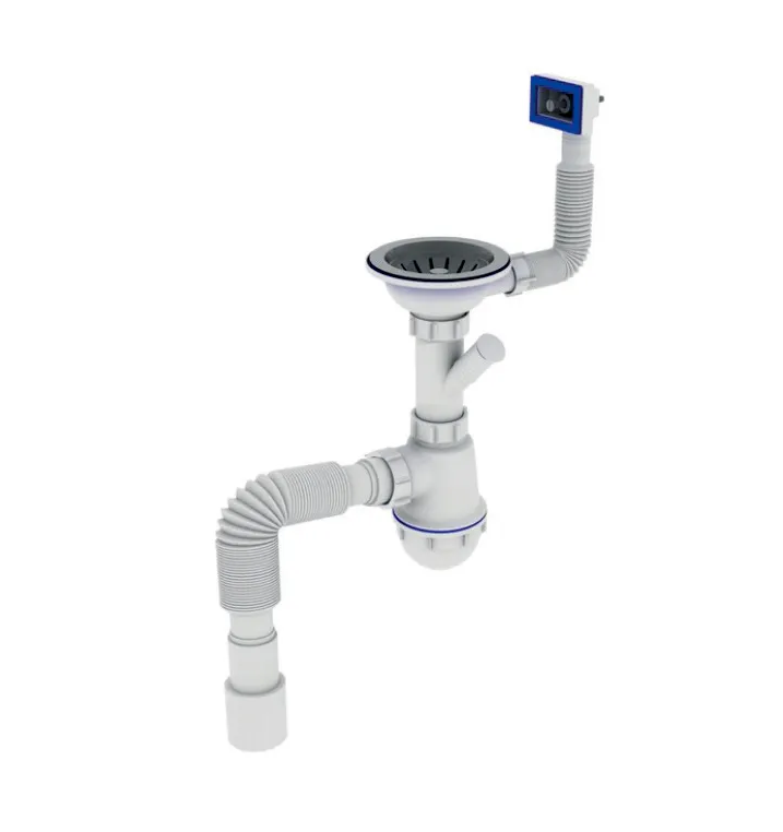Сифон для кухни Zerix SK-02-B 3 1/2"x40 мм для стиральной машины (ZX4953)