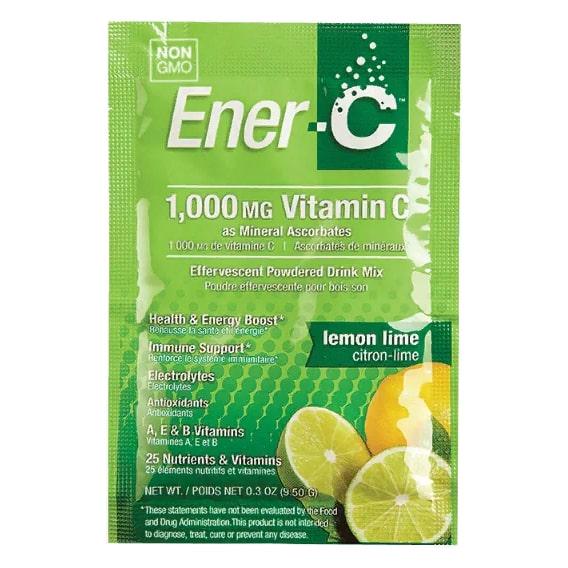 Витамин C Ener-C Vitamin C- 1000 mg 0.3 oz 9,4 g/1 servings/Lemon Lime (EC021)