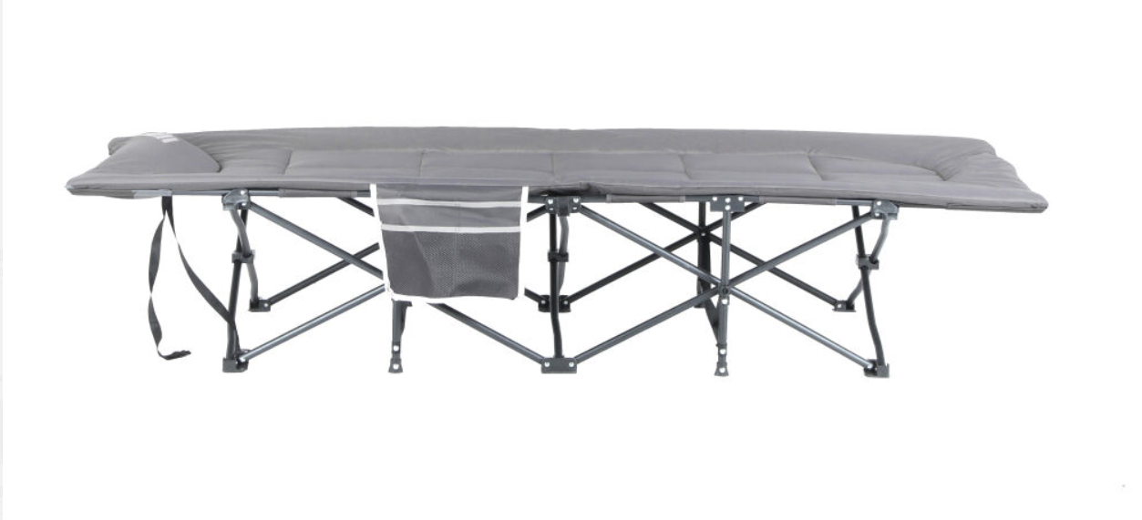 Ліжко туристичне розкладне Bass Polska BH 31007 з матрацом 198x68x40 см Сірий - фото 6 Ліжко туристичне розкладне Bass Polska BH 31007 з матрацом 198x68x40 см Сірий - фото 6