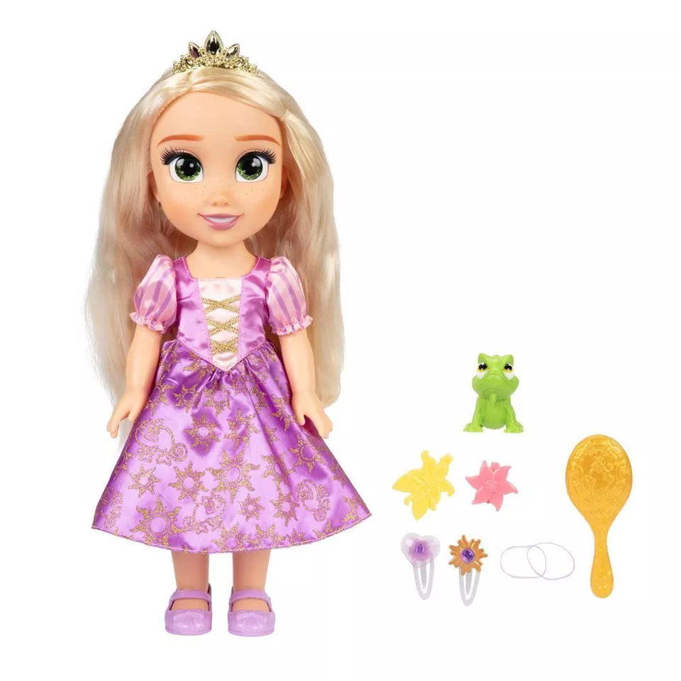 Кукла поющая Disney Princess My Singing Friend Rapunzel Doll & Pascal Figure Hair Accessories 35 см (2520769237) - фото 3
