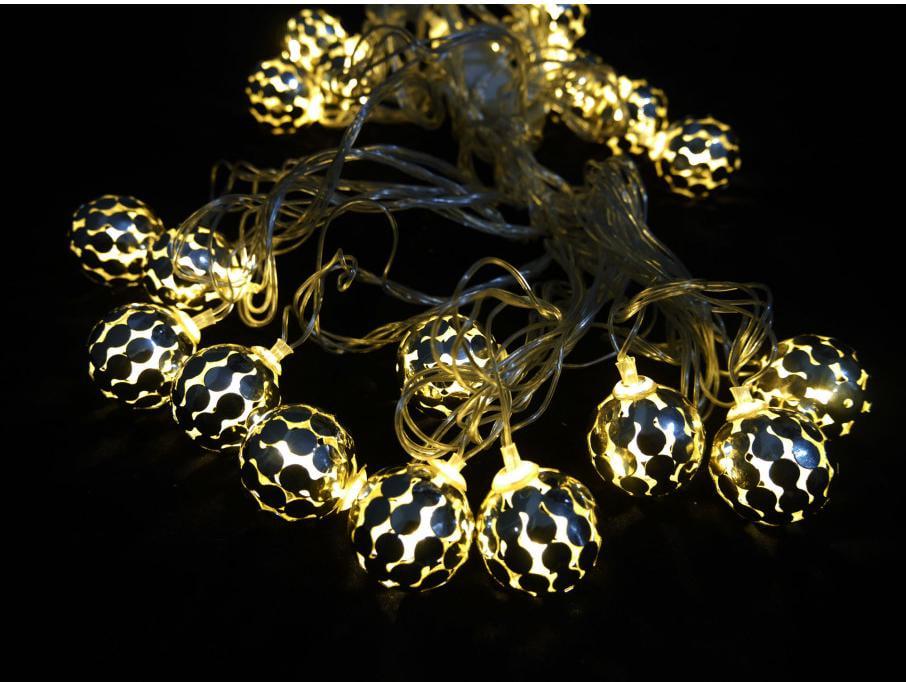 Гирлянда Gonchar Мячик 20 LED 5 м переходник Теплый белый (284810)