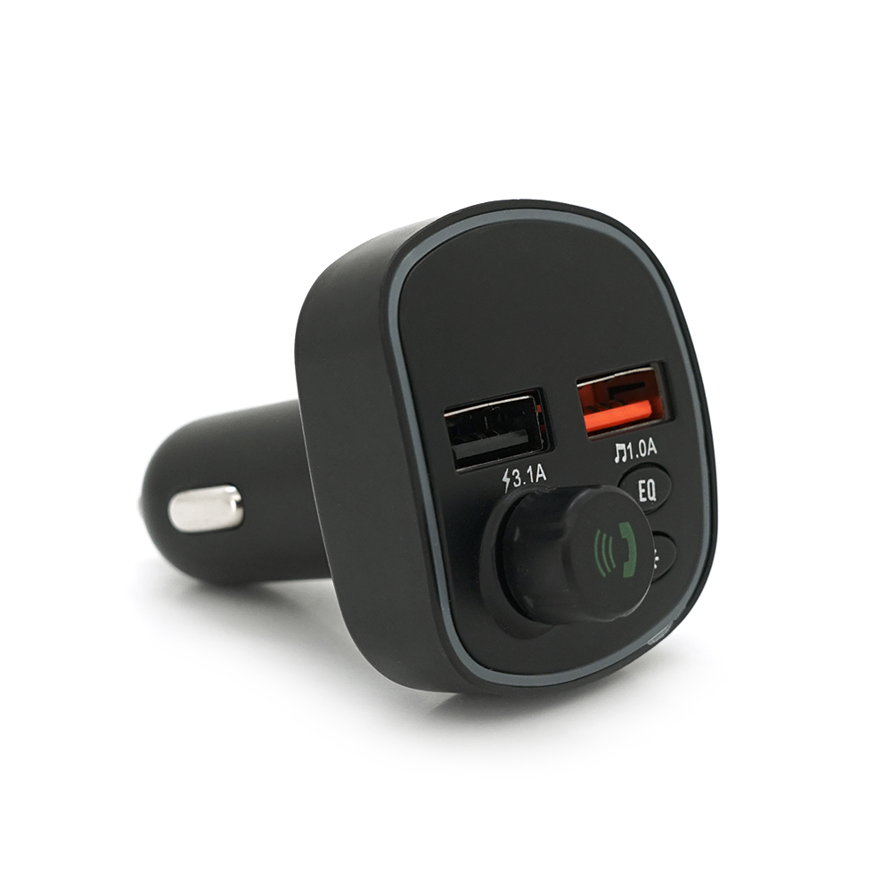 FM-модулятор Q2 с эквалайзером 1,5A FM USB TF 49,5х41х36 мм (YUT_V9612)