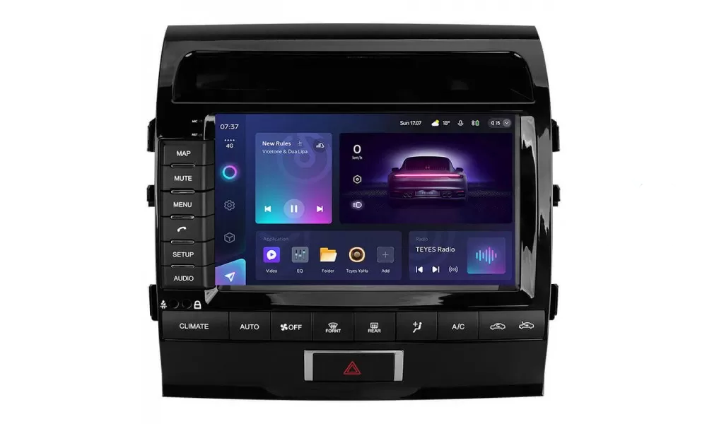Автомагнитола штатная Teyes CC3 2K 4/64 Gb для Toyota Land Cruiser 11 200 2007-2015 г. C maximum equipment L3 9" (AR-76529)