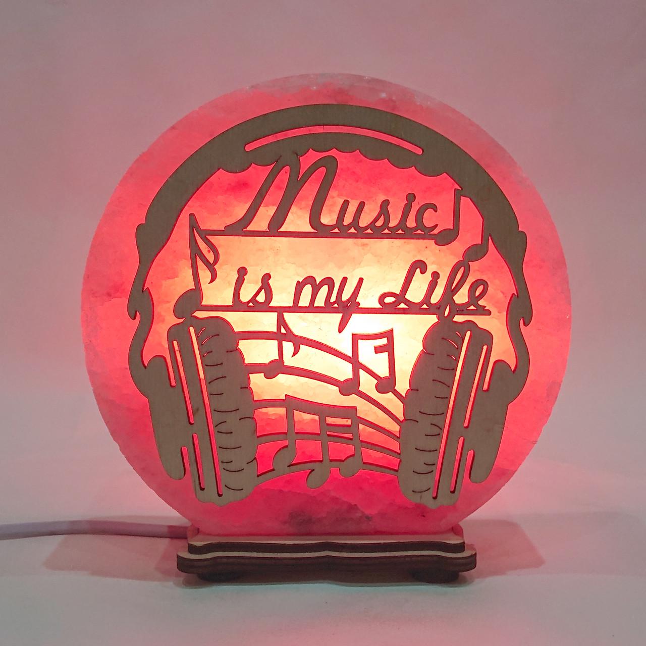 Соляной светильник Музыка (KБ-00029-r)