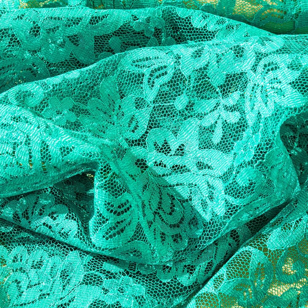 Тканина гіпюр Madlen Бірюзовий (11821)