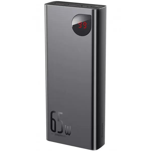 Акумулятор портативний BASEUS Adaman Metal 20000 mAh 65W Black - фото 1