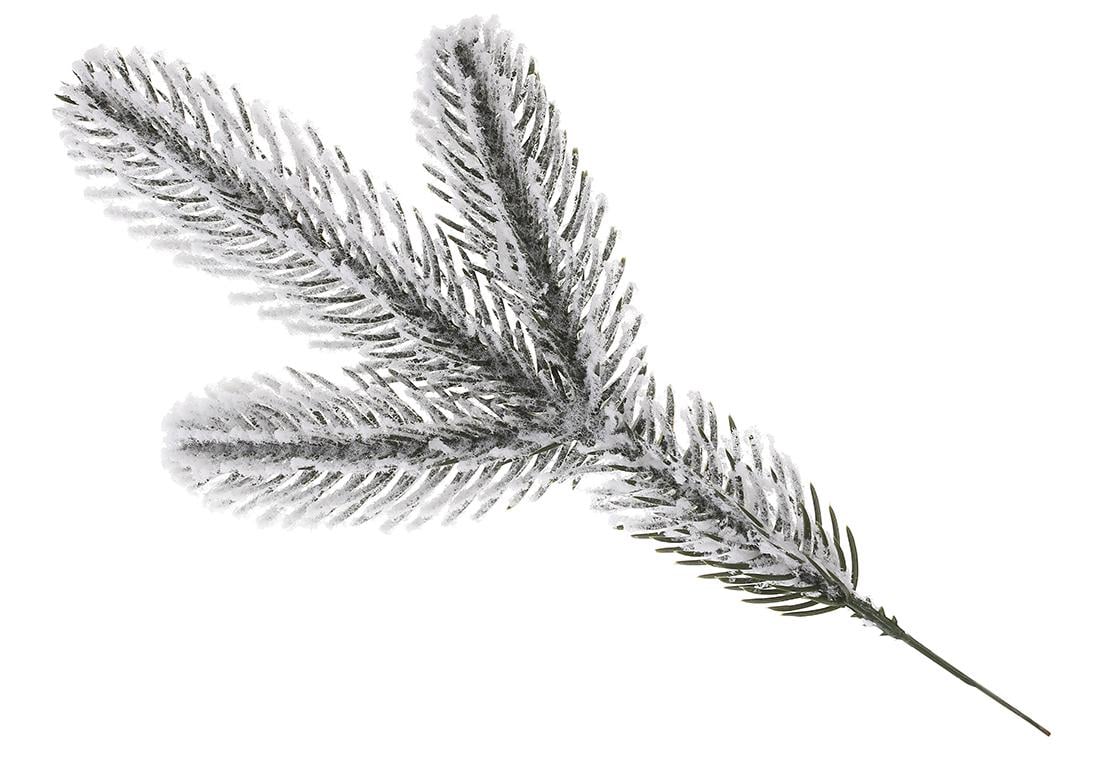 Декоративная ветка литая BonaDi Заснеженная 28 см (GU-04)