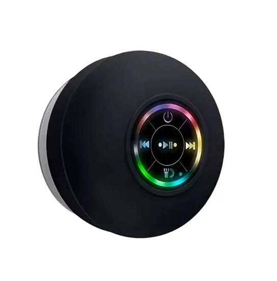 Колонка Bluetooth портативная беспроводная с присоской и RGB-подсветкой Черный (35365558)