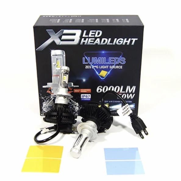 Комплект ламп Led X3 AllLight H7 6000K 12 та 24 - фото 2