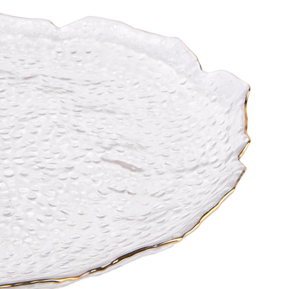 Блюдо карат з золотою каймою 25 см ( 8902-012) - фото 2