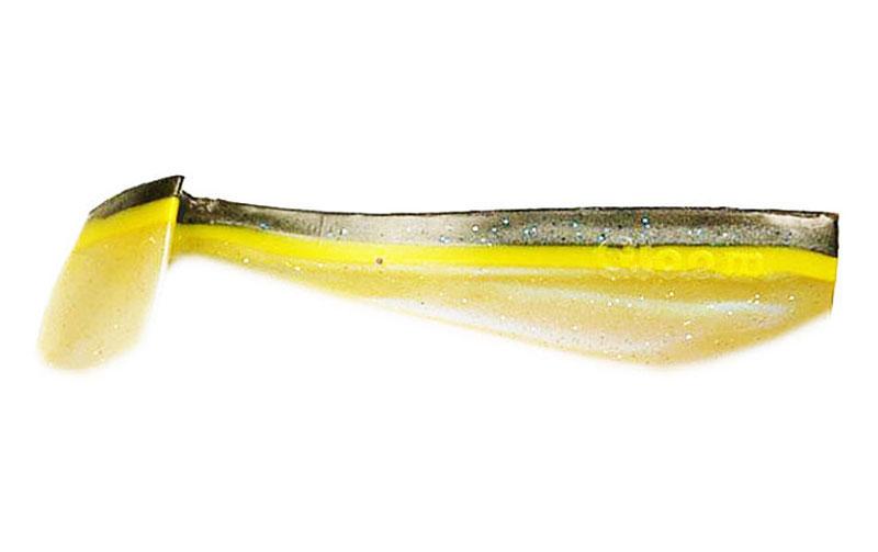 Силиконовый виброхвост Fox Gloom №033 10 см Black/Yellow/Perlamutr (260267)