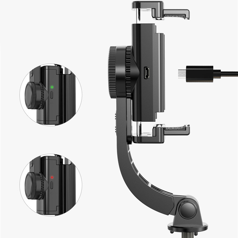 Стедікам Gimbal Stabilizer L08S з Bluetooth підключенням і пультом Чорний - фото 6