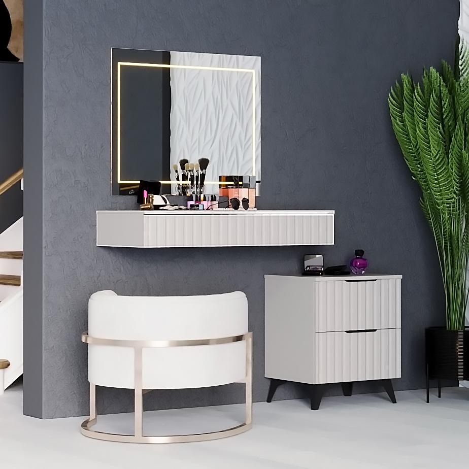 Туалетний столик з тумбою DiPortes Саванна Лофт Кс-11_K-25 Кашемір (01383-01411) - фото 2 Туалетний столик з тумбою DiPortes Саванна Лофт Кс-11_K-25 Кашемір (01383-01411) - фото 2