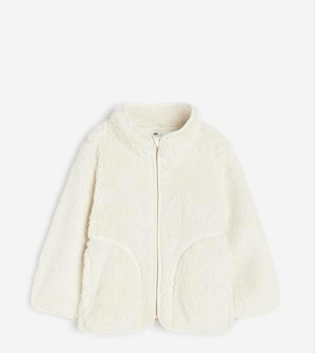 Кофта детская H&M утепленная 92 см Белый (8002)