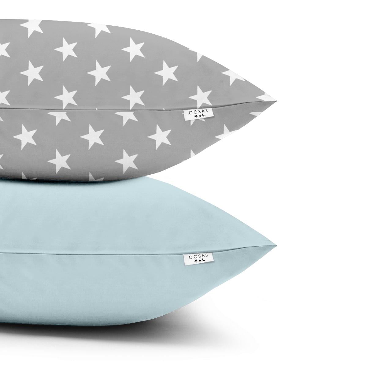 Набор наволочек Cosas Stars B Grey Light Blue 50х70 см 2 шт. (4822052050552)