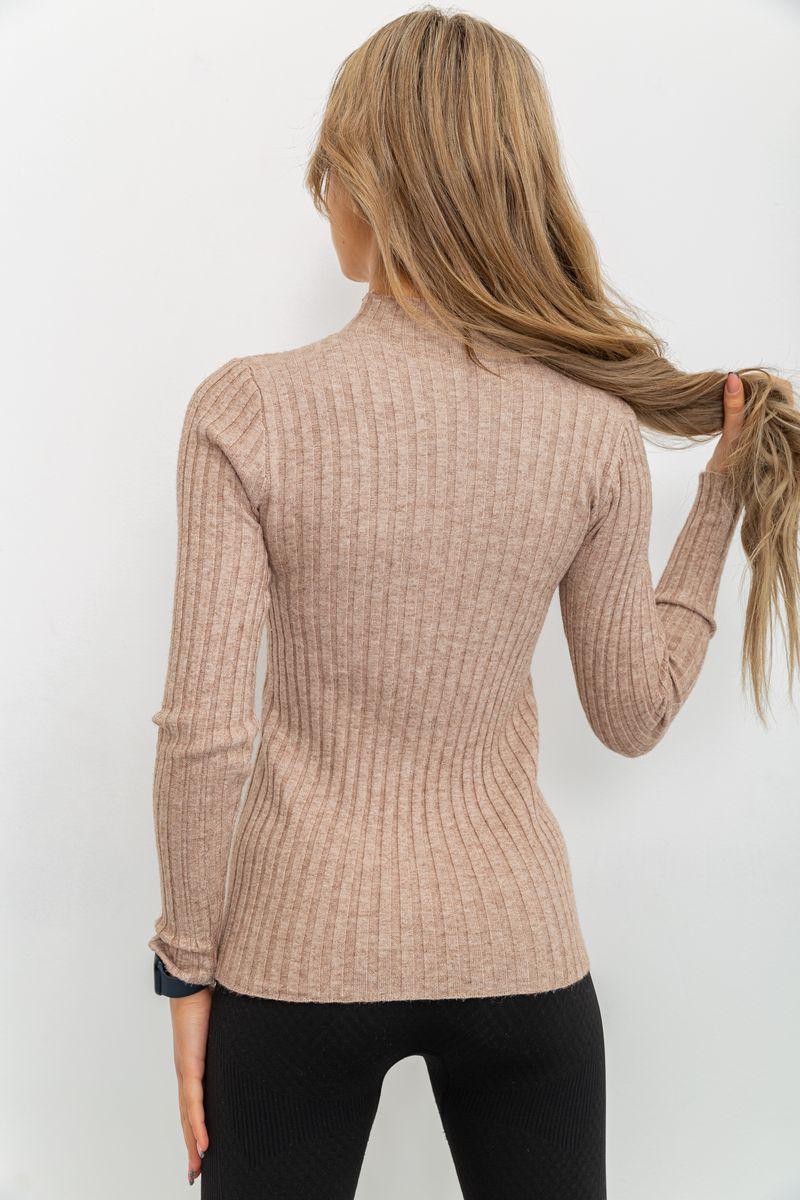 Гольф жіночий у рубчик Ager 221R8868-1 S/M Бежевий (9624317) - фото 6