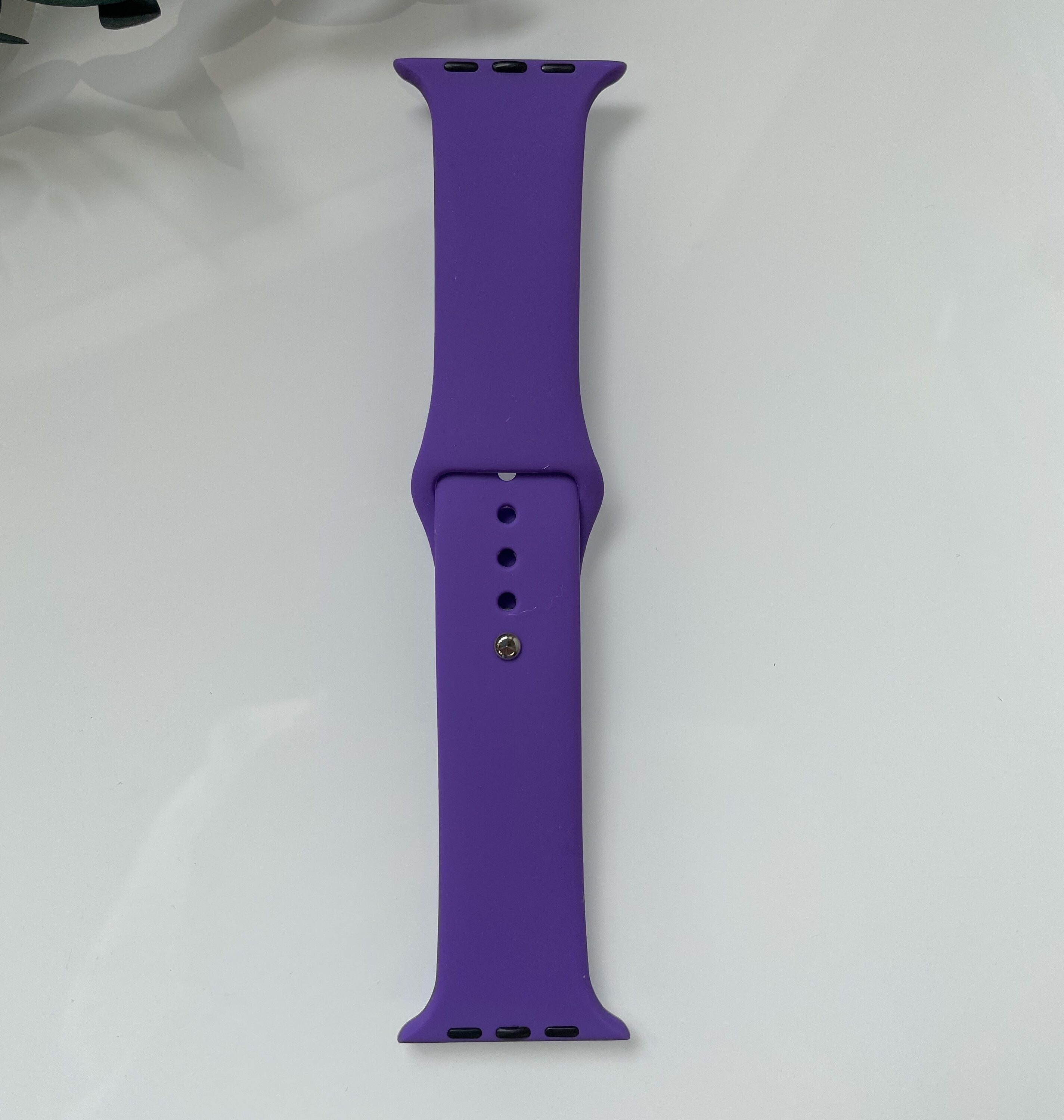Ремешок для смарт-часов силиконовый Apple Watch 42/44 мм Фиолетовый (RW013)