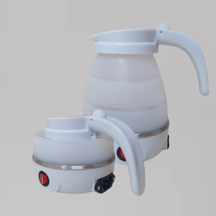 Электрочайник дорожный Electric Kettle EK-2354 силиконовый Белый (15451693) - фото 2