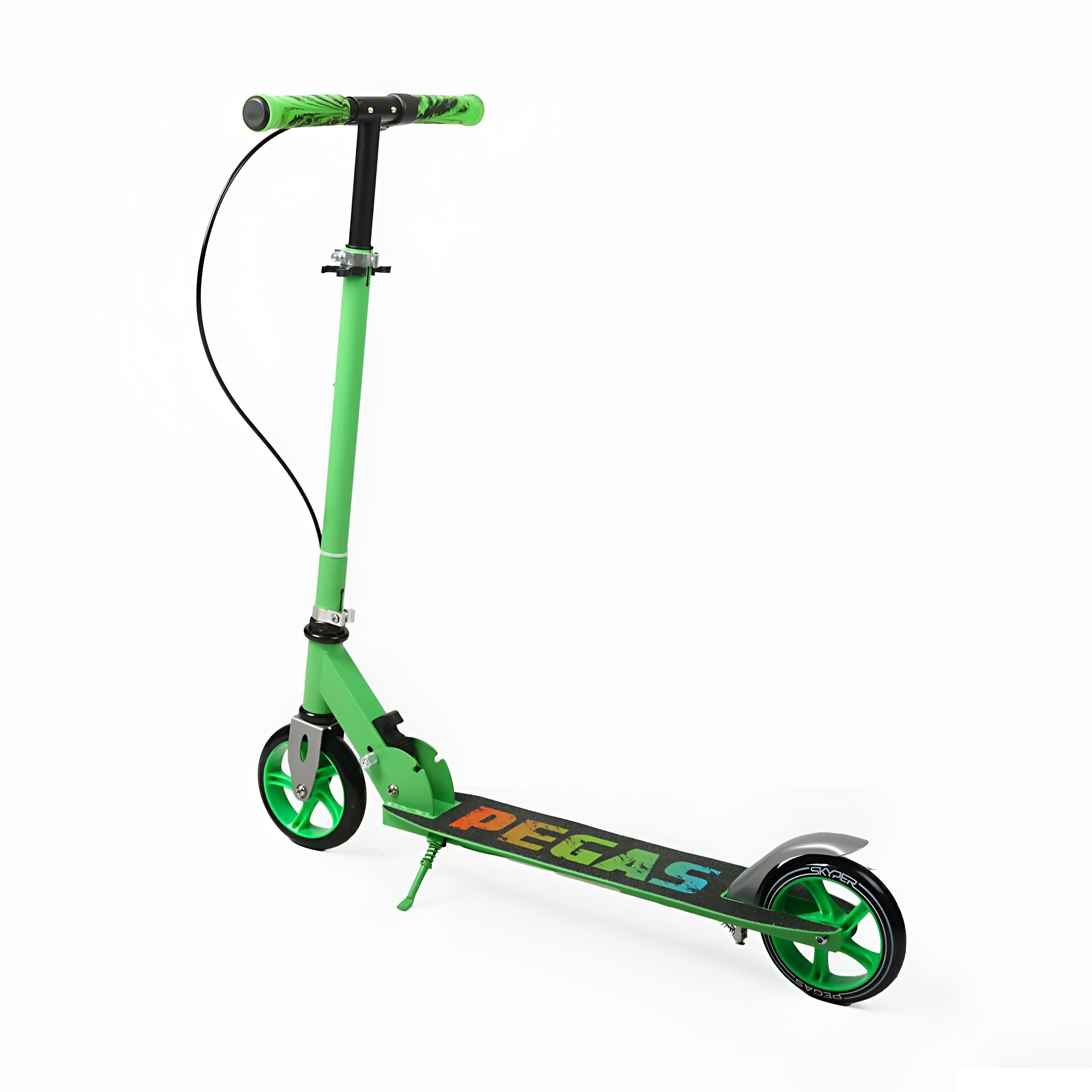 Самокат детский Skyper Pegas колеса PU 14,5 см стальная рама Зеленый (PS-33640)