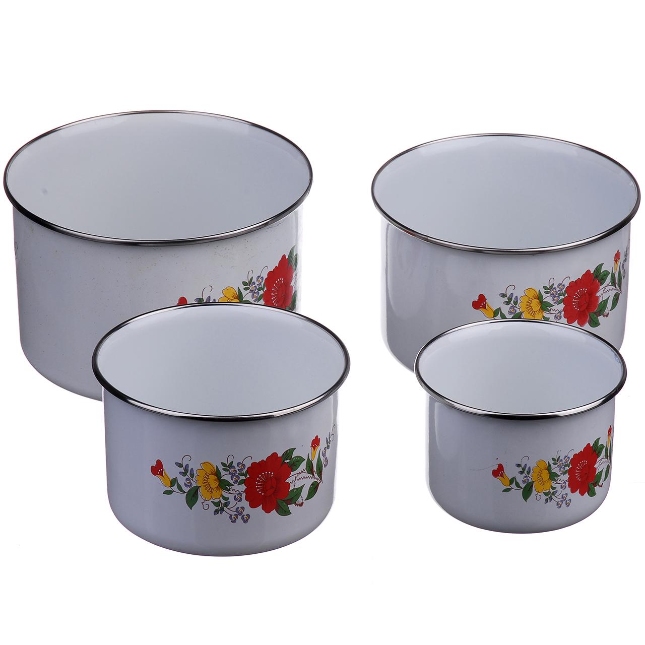 Набор судочков круглых A-Plus 4 шт. Белый (0965) - фото 2 Набор судочков круглых A-Plus 4 шт. Белый (0965) - фото 2