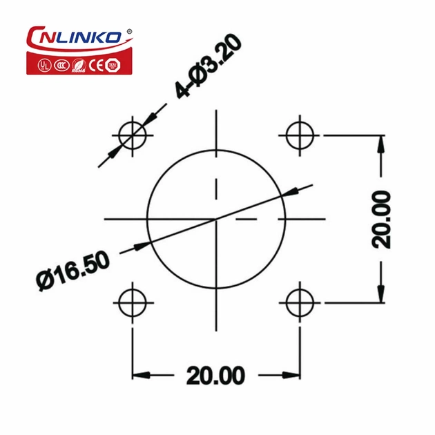 Герметичний роз'єм Cnlinko LP-16 9 pin 5A 250V (57056) - фото 6