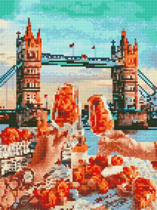 Алмазная мозаика Rainbow Art Завтрак в Лондоне 30x40 см (EJ1259)