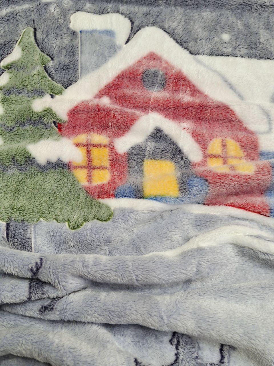 Плед новогодний флисовый Malloory Home Рождественская сказка полуторная 150x200 см (1488) - фото 5 Плед новогодний флисовый Malloory Home Рождественская сказка полуторная 150x200 см (1488) - фото 5