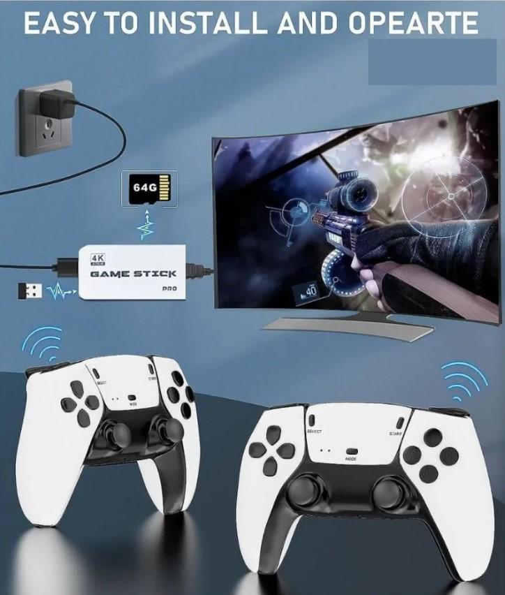 Ігрова приставка консоль M15 Plus 64 Гб 4K Game Stick 3D з двома бездротовими джойстиками (2390000010) - фото 13 Ігрова приставка консоль M15 Plus 64 Гб 4K Game Stick 3D з двома бездротовими джойстиками (2390000010) - фото 13