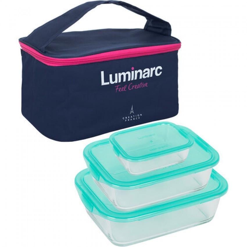 Набір контейнерів Luminarc KEEP'N BOX P6634 380/820/1220 мл (1359173504) - фото 1 Набір контейнерів Luminarc KEEP'N BOX P6634 380/820/1220 мл (1359173504) - фото 1
