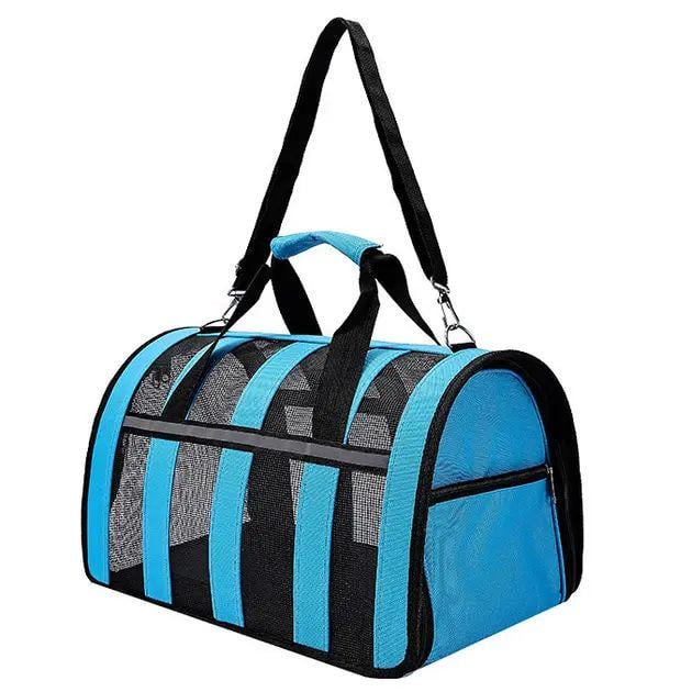 Переноска для кошек и собак CosmoPet CP-46 до 6 кг 42x26x22 см голубая (31457632)