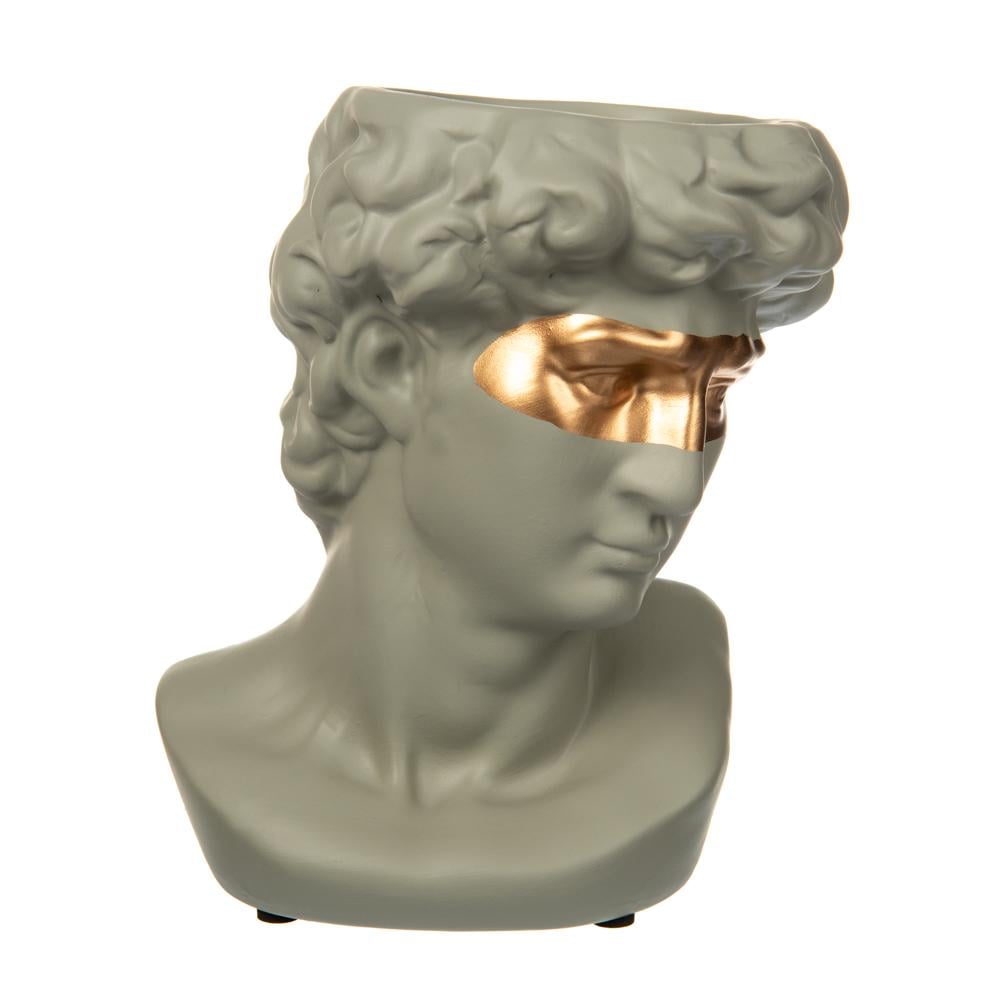 Настольная керамическая ваза Light House Предназначение 23 см Серый