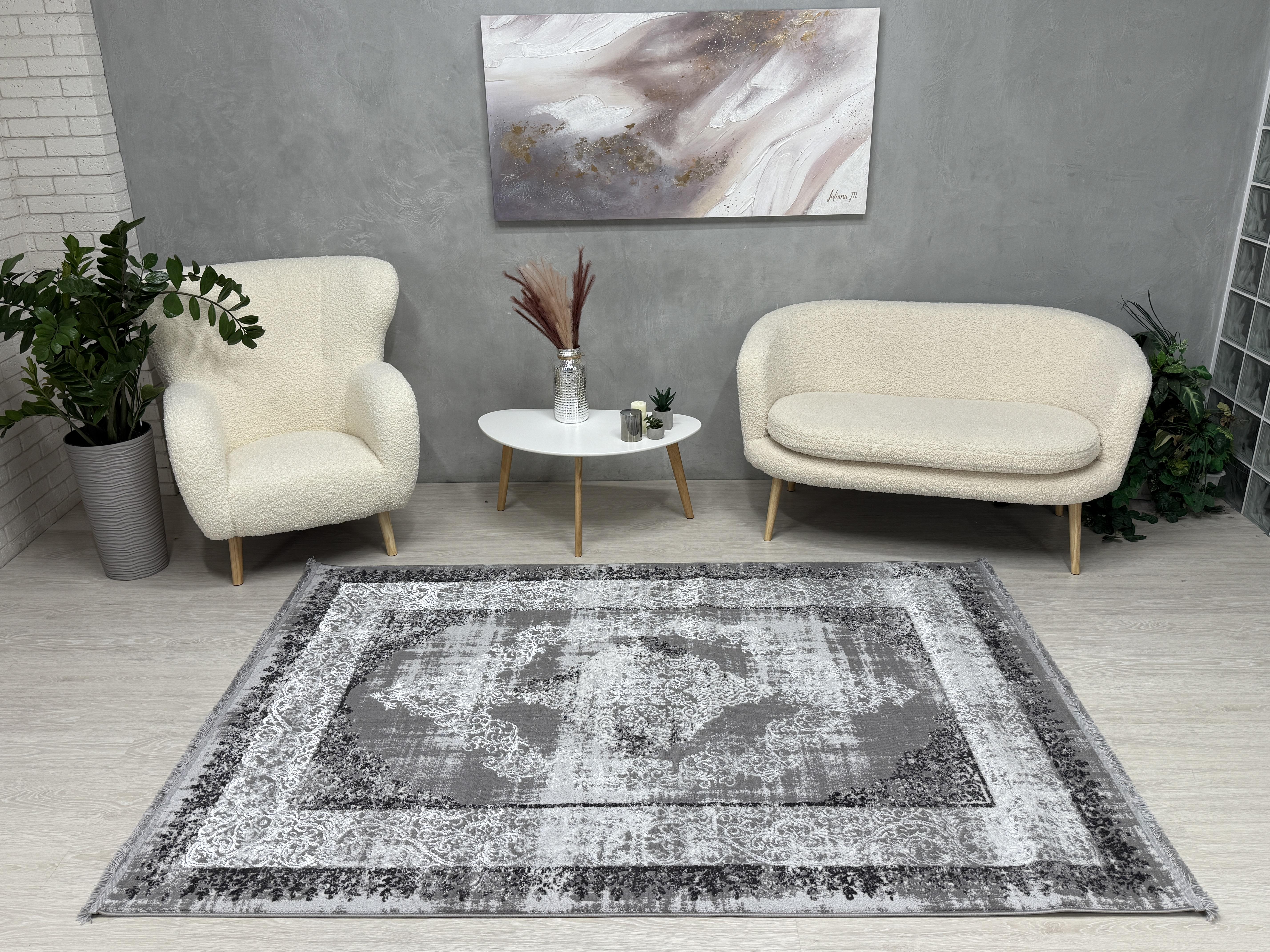 Килим Mars з невисоким ворсом 250x400 см Сірий (B251BKG/AG5)